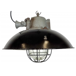 Industriální smaltovaná lampa