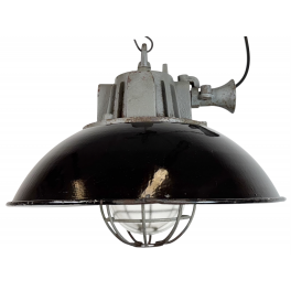 Industriální smaltovaná lampa