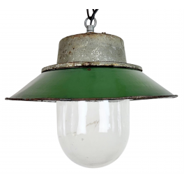 Industriální smaltovaná lampa