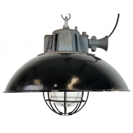 Industriální smaltovaná lampa