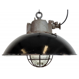 Industriální smaltovaná lampa