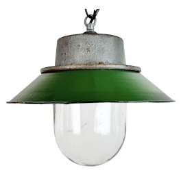 Industriální smaltovaná lampa