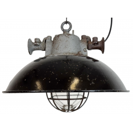 Industriální smaltovaná lampa