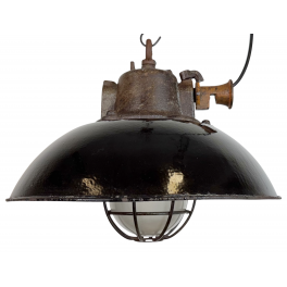 Industriální smaltovaná lampa