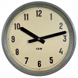  Industriální hodiny IBM 34 cm