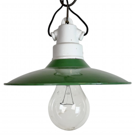 Industriální smaltovaná lampa