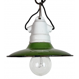 Industriální smaltovaná lampa