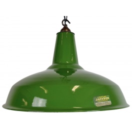 Industriální smaltovaná lampa JACKSON  U.S.A.