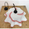 Retro skleněný lustr